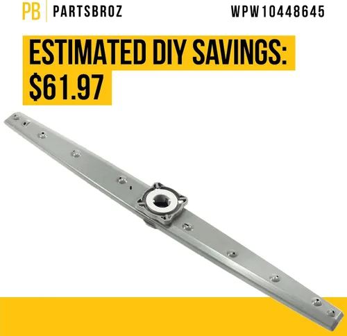 Miniatura 4 de PartsBroz Brazo de pulverización medio WPW10448645 W10448645 - Compatible con lavavajillas Whirlpool KitchenAid Jenn-Air Amana - Sustituye a