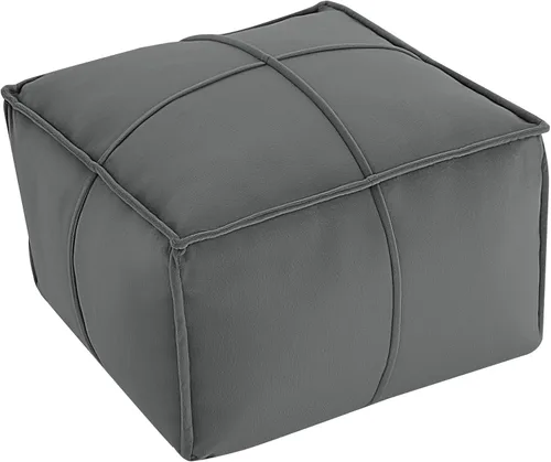 Miniatura 17 de MeMoreCool Puf Otomano Redondo Relleno Reposapiés, Puf de Piso Reposapiés con Relleno de Trozos de Espuma Suave, Otomano Redondo Pequeño Reposapiés