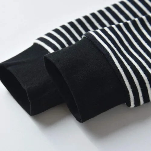 Miniatura 5 de Conjunto de sudadera con capucha de manga larga a rayas para bebé (niño) de Rebey