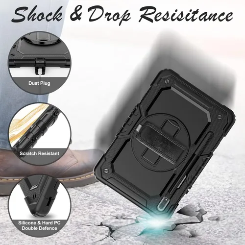Miniatura 5 de Funda para Samsung Galaxy Tab S8/S7 de 11 pulgadas 5G Funda para Tableta 2022/2020, [con Protector de Pantalla de Vidrio Templado], Soporte