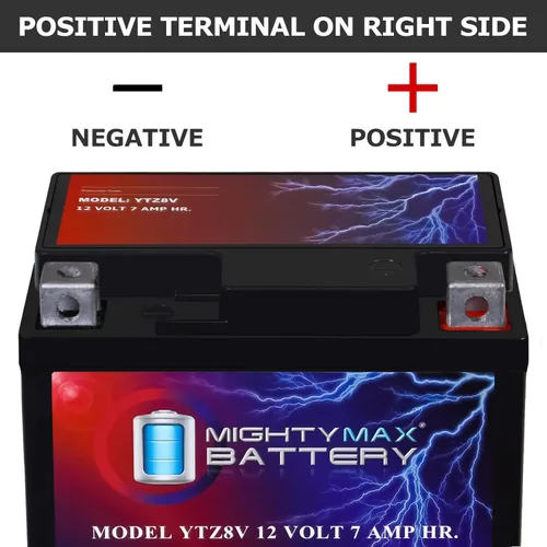 Miniatura 3 de Mighty Max Battery YTZ8V 12V, 7Ah, AGM, batería de repuesto compatible con Honda CB300R ABS Street Motorcycle 19