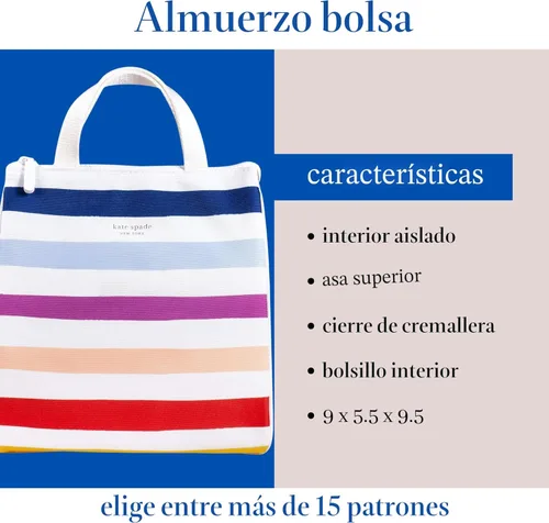 Miniatura 3 de kate spade new york Bolsa de almuerzo, rayas de caramelo, Talla única, Térmica