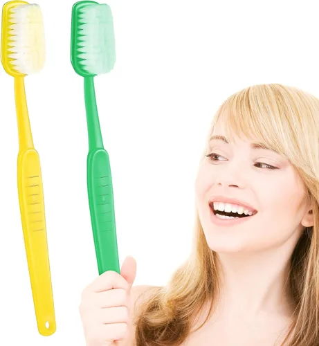 Paquete de 2 cepillos de dientes gigantes de 15.75 x 1.57 pulgadas, cepillos de baño de gran tamaño, artículo de comedia enorme para accesorio de