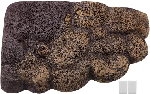 HEEPDD Tortuga, tortuga flotante de simulación de tortuga flotante corteza de resina hábitat rocas con imán para decoración de piedra de acuario
