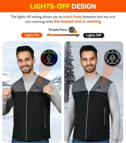 Miniatura 4 de DOACE Heated Vest for Men & Women, Smart heated Jacket, Battery Not Included