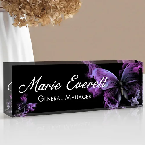 Miniatura 14 de Placa de nombre personalizada para escritorio Placa de nombre de escritorio personalizada Regalos personalizados de agradecimiento para jefe