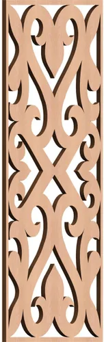 Miniatura 42 de Keene Paneles de pared decorativos de madera con calado, 9 3/8 pulgadas de ancho x 24 3/8 pulgadas de alto x 1/4 de alto, roble rojo rojo (Red Oak)