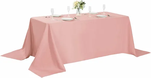 Miniatura 38 de Cupuamon - Mantel rectangular de 60 x 84 pulgadas, tela de poliéster lavable para decoración de bodas, fiestas, cenas y banquetes