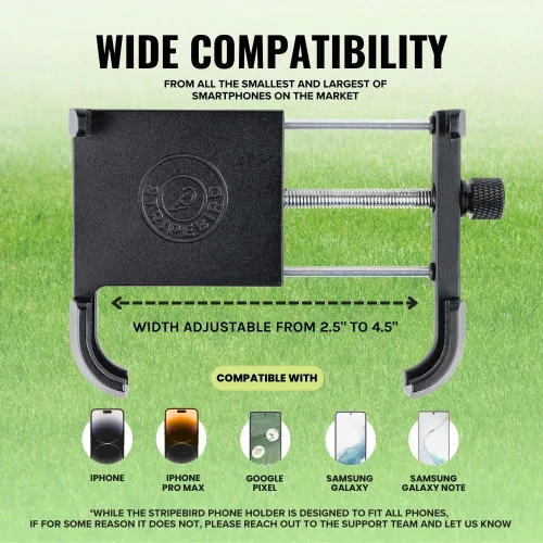 Miniatura 5 de Stripebird - Soporte Magnético Original para Teléfono de Golf - Accesorio para Carrito de Golf - Montura delgada para Smartphone - Almacena y Accede