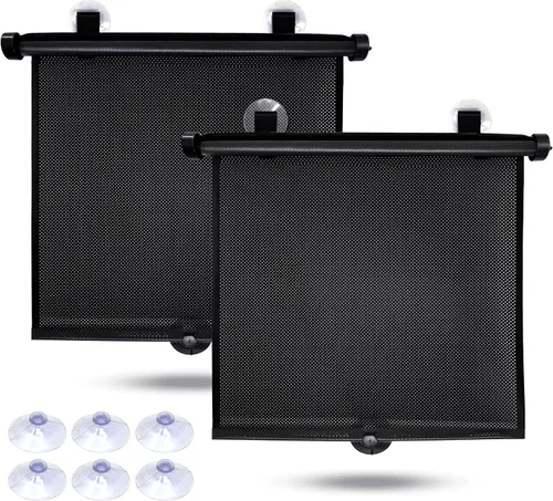 Miniatura 10 de EcoNour Persianas de ventana de coche para bebé (paquete de 2) – Actualizadas Persianas para ventana lateral Viene con ventosas mejoradas