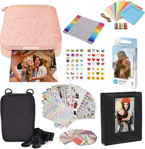 Miniatura 24 de Impresora fotográfica portátil HP Sprocket 2x3 (Negro Noir) Imprime imágenes en papel adhesivo Zink, desde tu dispositivo iOS y Android.