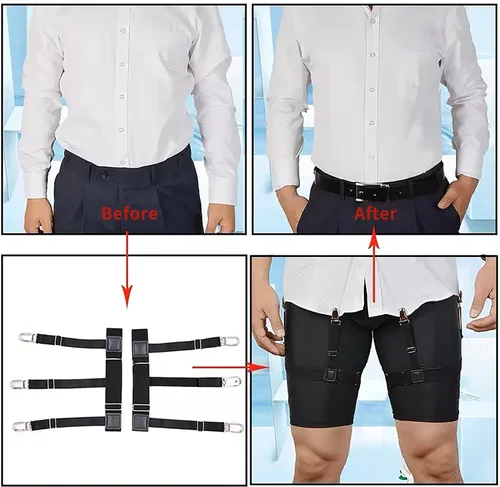 Miniatura 7 de Bexicsea Mens Shirt Stays for Shirt Tuckers.