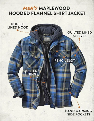 Miniatura 5 de Legendary Whitetails Men's Maplewood Hooded Shirt Jacket