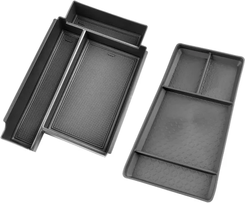 Miniatura 7 de SHAOHAO 2 unidades para Nissan Pathfinder 2025 2026 Organizador de consola central y organizador inferior para Nissan Pathfinder 2023 2024 2025 2026
