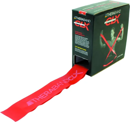 Miniatura 11 de THERABAND CLX Resistance Band with Loops, Fitness Band for Home Exercise and Full Body Workouts, Portable Gym Equipment Plata - Super Heavy