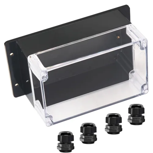 Miniatura 22 de Project Box IP65 Caja de Conexiones Impermeable de Plástico ABS Cajas Eléctricas Caja de Proyecto Electrónico DIY Carcasa de Alimentación con Oreja