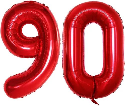Miniatura 89 de Goer, conjunto de globos de papel aluminio para decoraciones de cumpleaños, globos de las letras de feliz cumpleaños y de números Oro