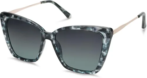 Miniatura 31 de SOJOS Gafas de sol polarizadas de moda para mujer, retro, de gran tamaño, cuadrado, ojo de gato, gafas de sol con protección UV SJ2206
