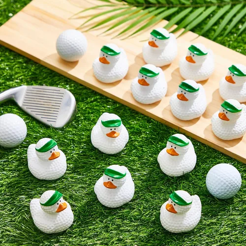 Miniatura 3 de Deekin Patos de goma de 2 pulgadas, recuerdos de fiesta deportiva a granel para eventos de equipo, suministros de fiesta de cumpleaños, regalo