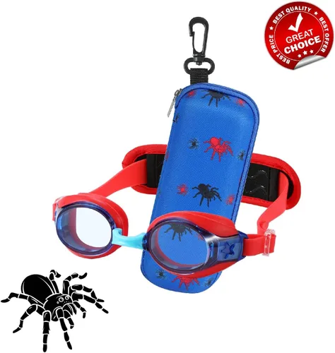 Miniatura 4 de Gafas de natación para niños de 2 a 6 años, gafas para niños sin jalar el cabello, gafas para niños con banda para la cabeza acolchada