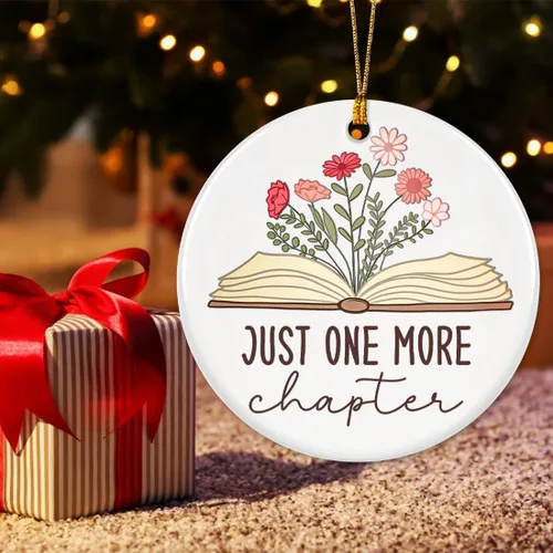 Miniatura 5 de Adorno para amantes de los libros, adornos de libros para árbol de Navidad, adorno de lectura de biblioteca de ratones de biblioteca, regalos