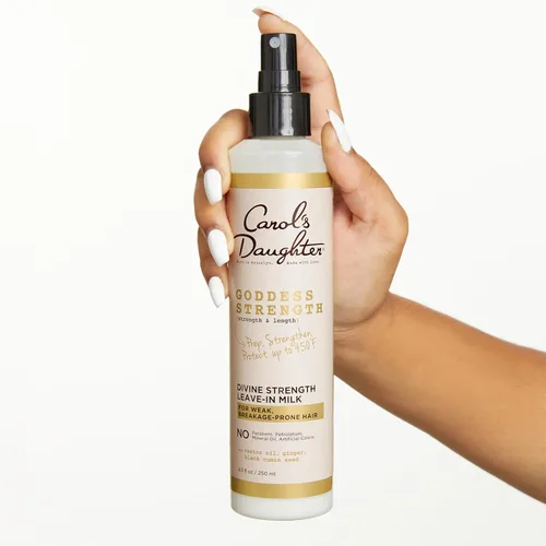 Miniatura 4 de Carol's Daughter Goddess Strength - Acondicionador sin enjuague para cabello rizado, natural, protector de calor hidratante con aceite de ricino, 11