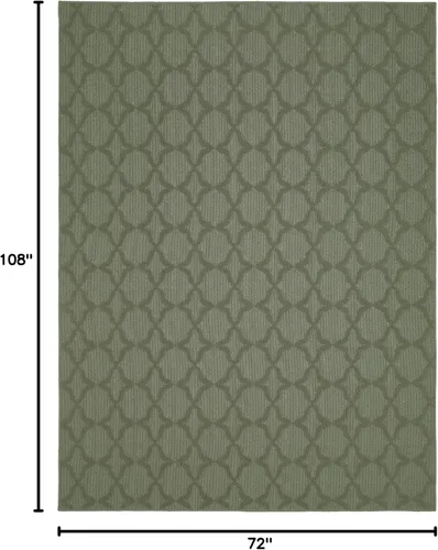 Miniatura 288 de Garland Rug Sparta - Alfombra antideslizante de polipropileno de 2 pies x 12 pies, color negro, ideal para salas de estar y pasillos, elegante
