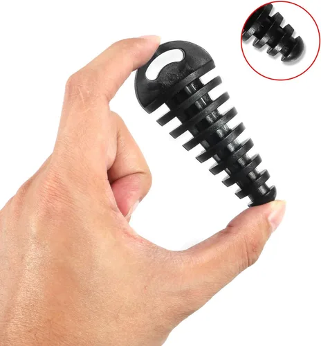 Miniatura 5 de Tapón de lavado para el silenciador de escape, tapón de lavado de 0.6 - 1.5 pulgadas con serpentina para moto, silenciador de escape de goma de 2
