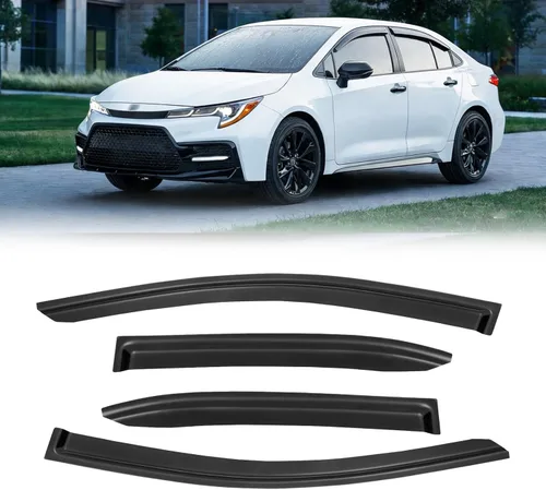 Miniatura 81 de Visera de ventana para Honda Civic 2022-2025, protectores de lluvia de canal exterior, escudos, deflector de ventilación, sombra, viento, humo