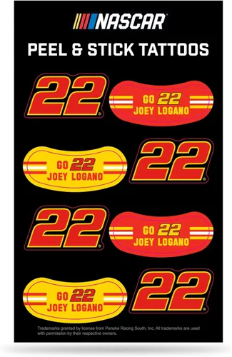 NASCAR Chase Elliott - Tatuaje vertical para despegar y pegar tatuajes temporales - Ojo negro - Aprobado por el día del juego