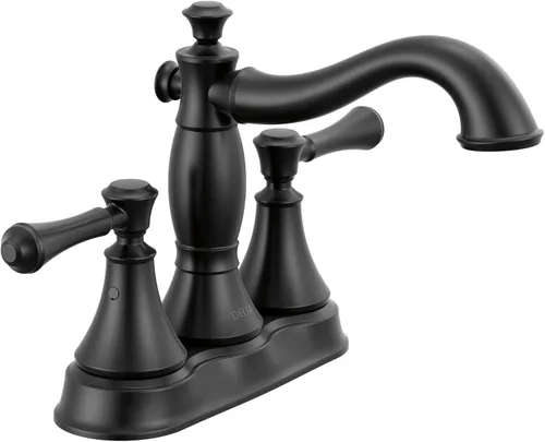 Miniatura 4 de Delta Faucet Cassidy - Grifo de baño de bronce, grifo de baño central, grifo de lavabo de baño, conjunto de drenaje de metal, bronce veneciano