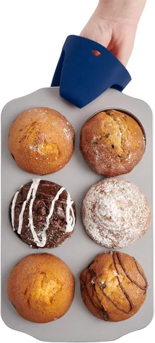 Miniatura 4 de Mrs. Anderson's Baking Agarrador de ollas de silicona, antideslizante, resistente al calor, azul marino