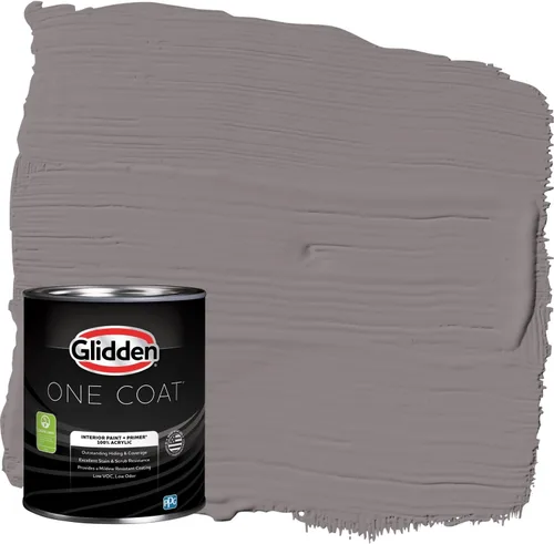 Miniatura 13 de Glidden Pintura Interior + Imprimación: Gris/Plata Antigua, Una Capa, Satinado, 1 Galón