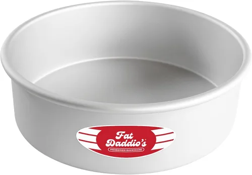 Miniatura 64 de Fat Daddio's PRD-1BOX Moldes Redondos para Pastel Mini Tier de Aluminio Anodizado para Una Caja de Mezcla, Juego de 3, Plateado