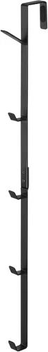 Yamazaki Home Smart Yamazaki Home Ganchos para colgar sobre la puerta, perchero vertical para colgar, se adapta a puertas de hasta 1.375 pulgadas de