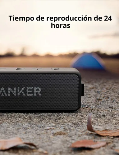Miniatura 6 de Anker Soundcore 2 - Altavoz Bluetooth portátil con sonido estéreo, Bluetooth 5, BassUp, impermeable IPX7, 24 horas de reproducción, emparejamiento