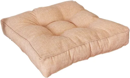Miniatura 18 de Cojín cuadrado sólido de 16 pulgadas para silla, estilo tatami, cojín antideslizante y grueso, tapete suave para silla de oficina, cocina, comedor