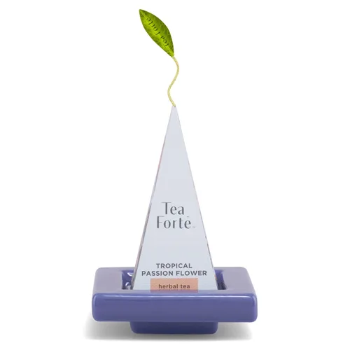 Miniatura 4 de Tea Forte Demoiselle - Juego de regalo de té premium de 3 piezas con taza y tapa Indigo Cafe, bandeja de té y caja de presentación mini de 10