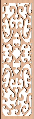 Miniatura 158 de Smithfield Paneles de pared decorativos de madera con calado, 13 3/8 pulgadas de ancho x 34 3/8 pulgadas de alto x 3/8 de alto, roble rojo rojo