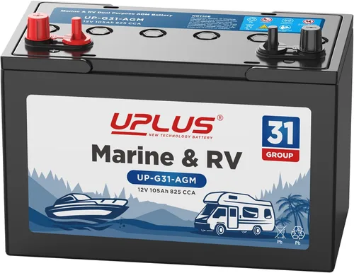 Miniatura 7 de UPLUS BCI Grupo 24M Batería marina de doble propósito, 12V 79AH 550CCA AGM para arranque y ciclo profundo para RV y botes