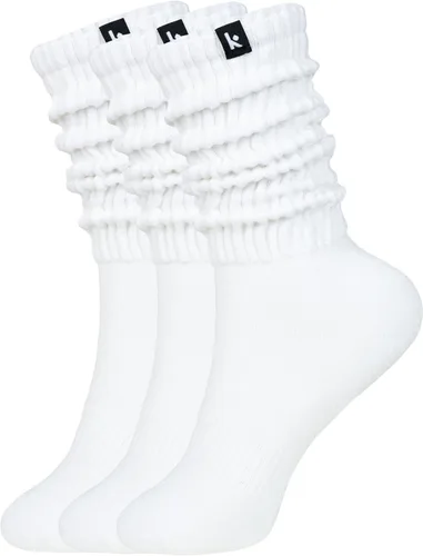Miniatura 6 de Kamo Fitness Acogedor paquete de 3 pares: calcetines largos para mujer, suaves y transpirables para botas y calcetines holgados, talla 5-9
