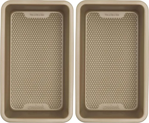 Miniatura 8 de GoodCook Best Ever - Sartén antiadherente de acero aluminizado texturizado, 9 x 5 pulgadas, champán
