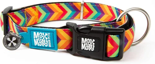 Miniatura 21 de Max & Molly Urban Pets Smart ID - Collar para perro con etiqueta de seguridad QR Gotcha! para mascotas y perfil de mascota personalizado, neopreno