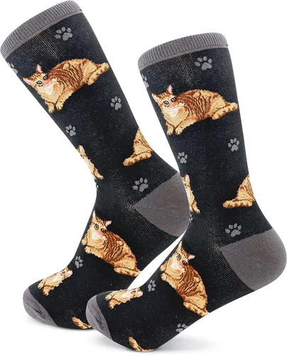 Miniatura 23 de E&S Imports Calcetines para amantes de las mascotas, para todas las estaciones, talla única, para mujeres y hombres, regalos para gatos y perros