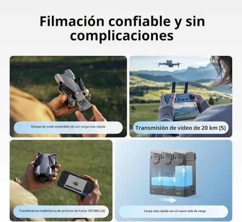 Miniatura 6 de DJI Mini 5 Pro, dron ultraligero y plegable con cámara, CMOS de 1 pulgada, detección omnidireccional de obstáculos, ActiveTrack 360°, rotación