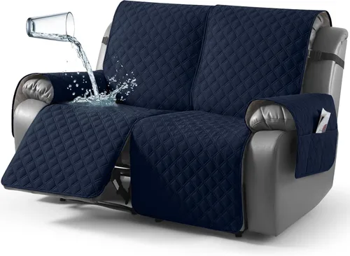 Miniatura 65 de TAOCOCO - Funda antideslizante para silla reclinable, funda para sofá, funda para silla reclinable pequeña con correas elásticas, protector