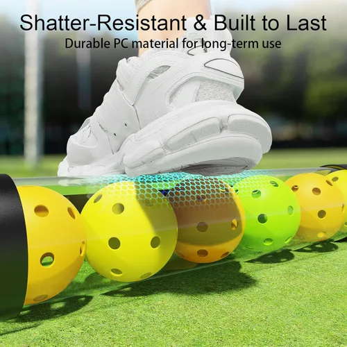 Miniatura 9 de Recuperador de bolas de pickleball de 17 bolas y soporte de bolas con correa, protector de espalda para accesorios de pickleball, rápido para Verde