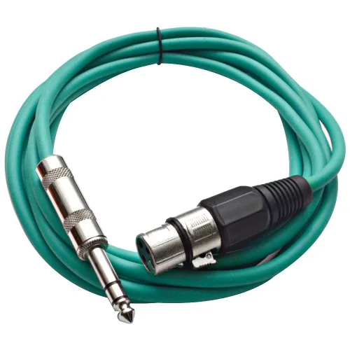 Miniatura 20 de Seismic Audio - SATRXL-F2 - Cable de conexión XLR naranja de 2 pies hembra a 1/4" TRS