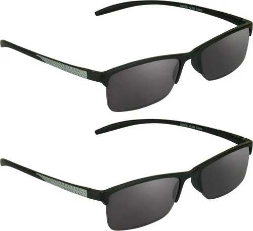 Miniatura 10 de proSPORT Gafas de lectura tintadas para lectores de gafas de sol semi sin montura cuadrada para hombres y mujeres, no bifocales