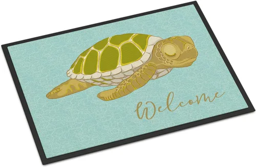 Miniatura 51 de Caroline's Treasures BB8537MAT - Felpudo de delfín bajo el agua de 18 x 27 pulgadas, tapete para puerta delantera interior y exterior, para entrada